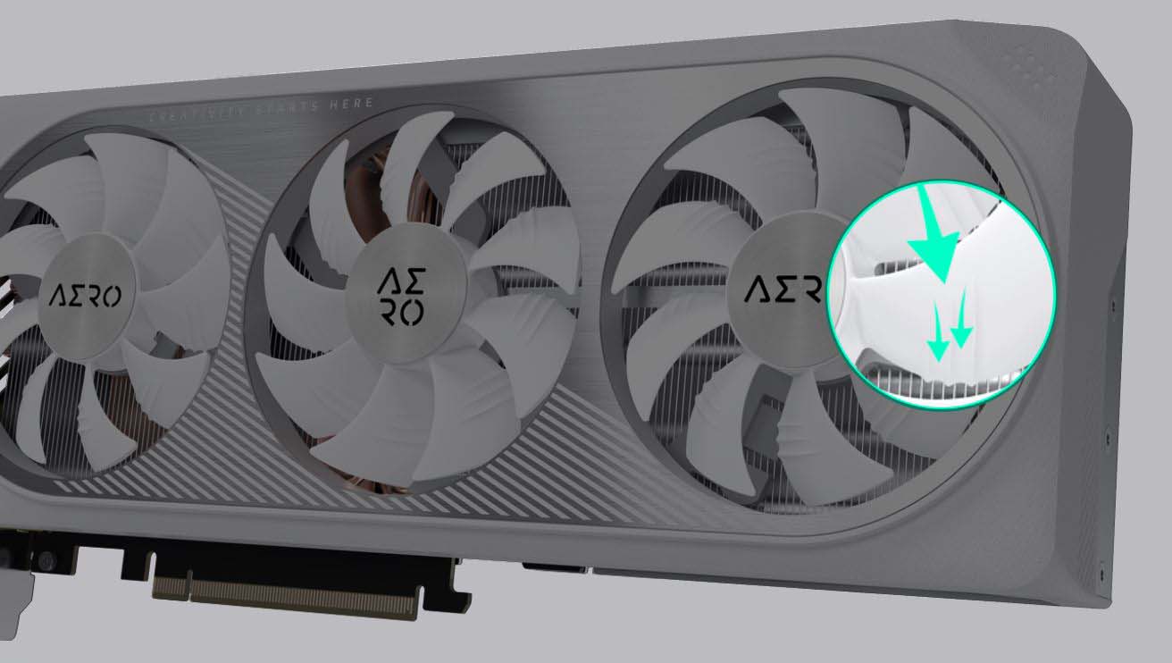 GIGABYTE GeForce RTX 4070 SUPER AERO OC 12G Graphics Card
